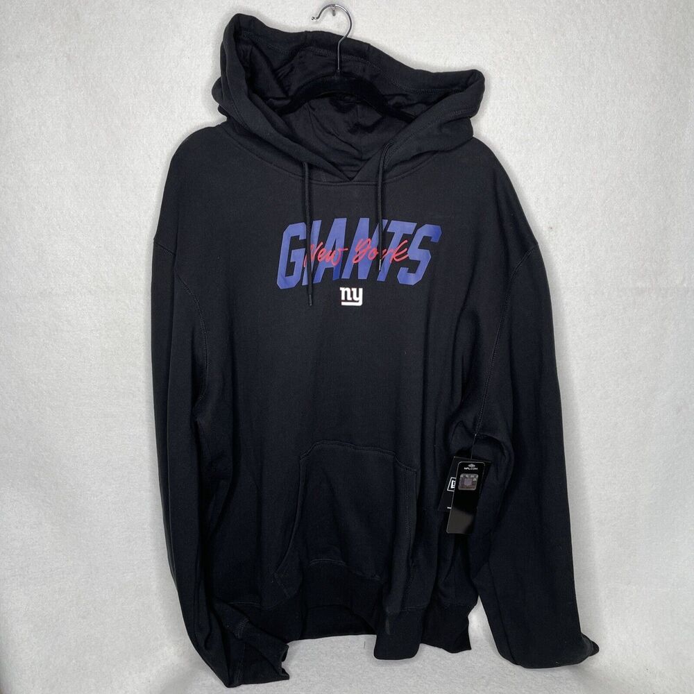 New York Giants New Era NFL Team Apparel Hooded Black Sweatshirt 2XL/XXL